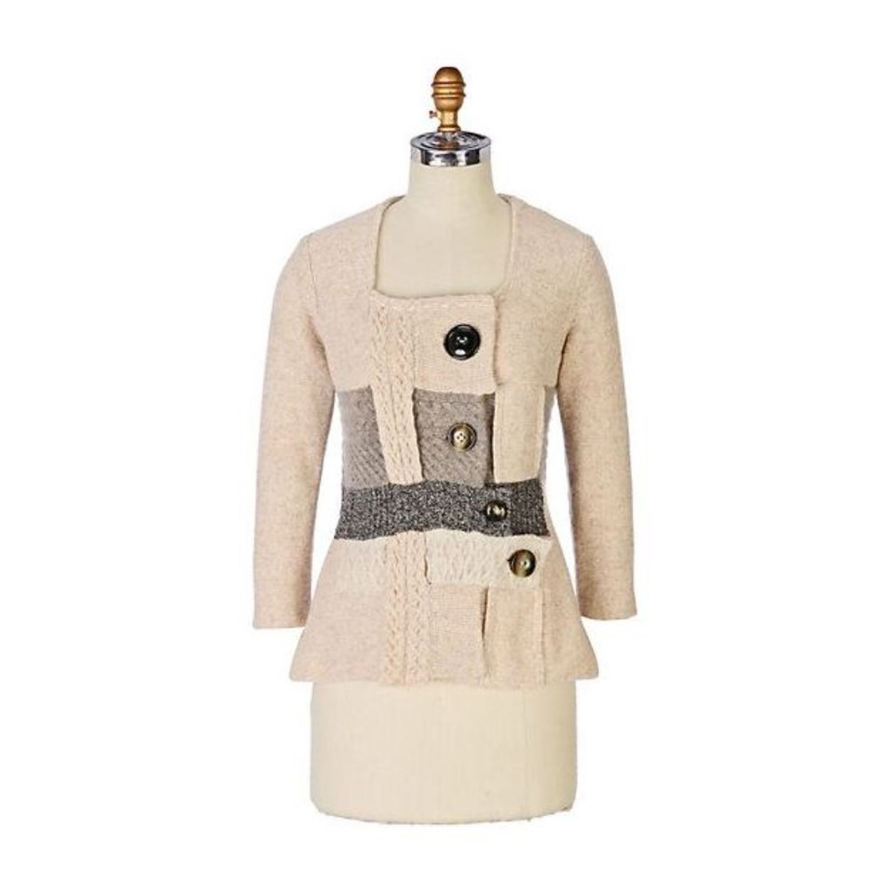 Anthro SLEEPING ON SNOW Cable Cluster Cardigan D2 - Picture 6 of 6